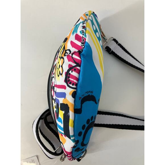 BRIGHTON NEW WITH TAGS GRAFFITI LOVE CROSSBODY BELT BAG - Picture 9 of 11